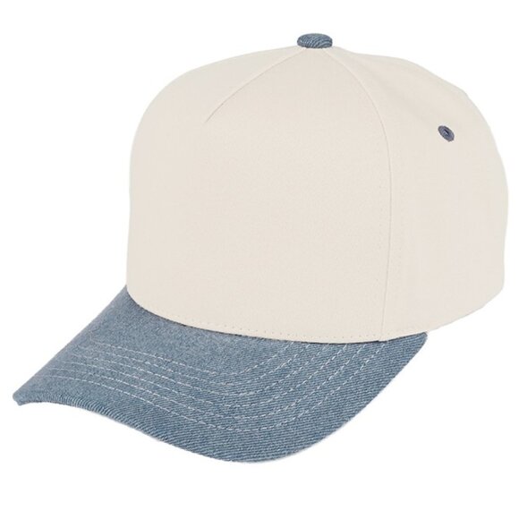 Two Tone Canvas Trucker Hat Baseball Cap - Picture 9 of 16